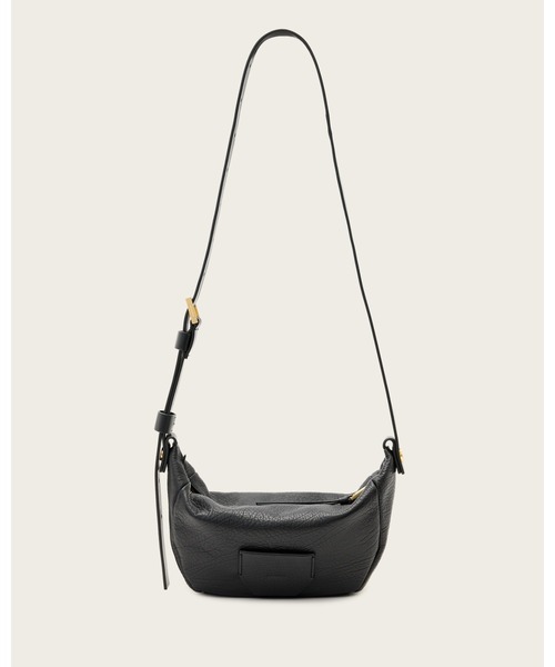 ALLSAINTS(オールセインツ)の「MADEA LEATHER CROSSBODY BAG | MADEA レザー クロスボディ バッグ(ショルダーバッグ・レディース・ブラック・ONE SIZE)」の1枚目の写真