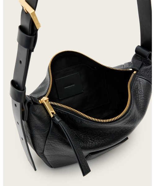 ALLSAINTS(オールセインツ)の「MADEA LEATHER CROSSBODY BAG | MADEA レザー クロスボディ バッグ(ショルダーバッグ・レディース・ブラック・ONE SIZE)」の7枚目の写真