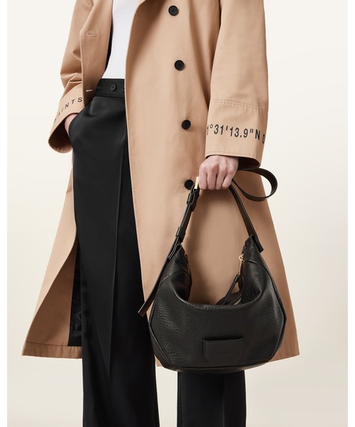 ALLSAINTS(オールセインツ)の「MADEA LEATHER CROSSBODY BAG | MADEA レザー クロスボディ バッグ(ショルダーバッグ・レディース・ブラック・ONE SIZE)」の8枚目の写真