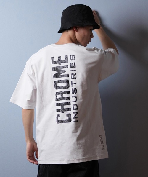 シロページ　※タイプ1 クローム CHROME/クローム オーバーサイズ/バックプリントTシャツ JP264