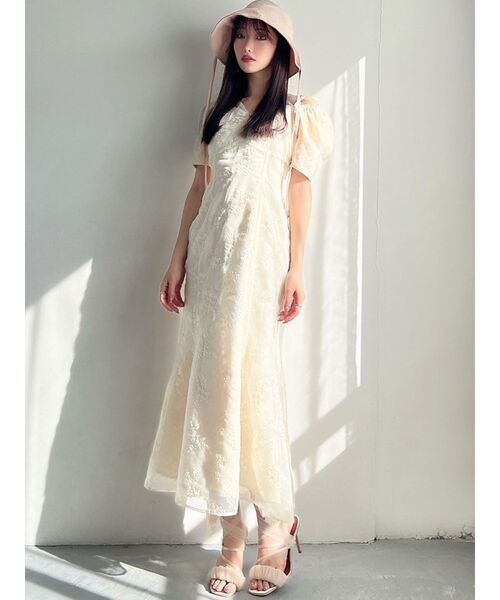 RESEXXY（リゼクシー）の「チュールデザインサンダル（サンダル・レディース・ベージュ/ブラック・SMALL/MEDIUM/LARGE）」の7枚目の写真