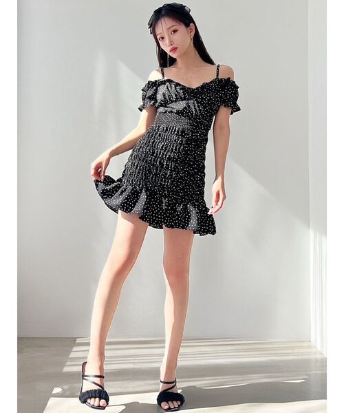 RESEXXY（リゼクシー）の「チュールデザインサンダル（サンダル・レディース・ベージュ/ブラック・SMALL/MEDIUM/LARGE）」の14枚目の写真