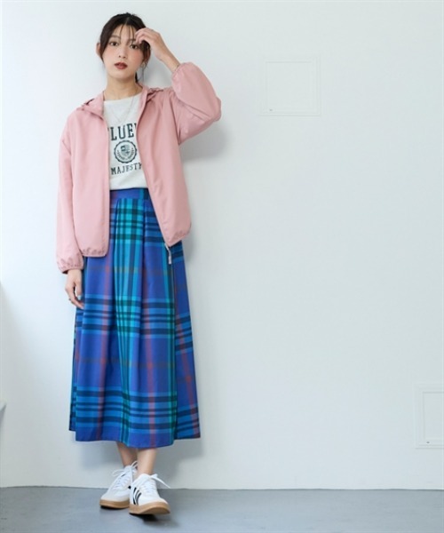 nissen（ニッセン）の「軽tetポケッタブルブルゾン（UVカット・はっ水・花粉がつきにくい）＜大きいサイズ有＞（ブルゾン・レディース・グリーン/ピンク/アイボリー/ブラック・3L/S/M/L/LL）」の11枚目の写真