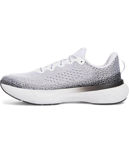 UNDER ARMOUR(アンダーアーマー)の「UAインフィニット(ランニング/メンズ)(スニーカー・メンズ・ブラック×ホワイト・27.0cm/28.0cm/29.0cm/25.5cm/26.5cm/27.5cm/28.5cm/26.0cm/25.0cm)」の2枚目の写真