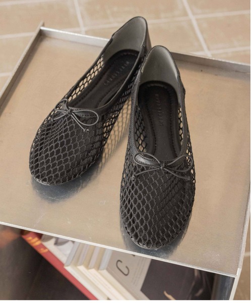 LOWRYS FARM(ローリーズファーム)の「シースルーバレエシューズ 302709(バレエシューズ・レディース・ベージュ/レオパード/ブラック・LARGE/MEDIUM)」の1枚目の写真