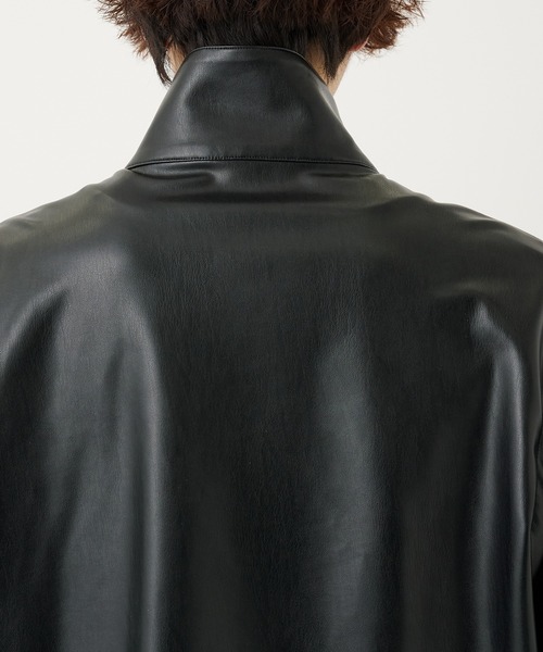 CULLNI(クルニ)の「別注 Faux Leather Blouson(ブルゾン・メンズ・ブラック・1/2)」の14枚目の写真