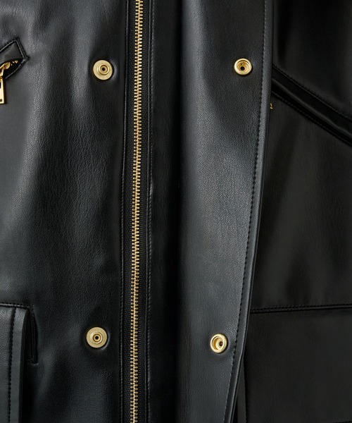 CULLNI(クルニ)の「別注 Faux Leather Blouson(ブルゾン・メンズ・ブラック・1/2)」の20枚目の写真