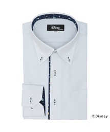 【Disney ディズニー】形態安定ノーアイロン ボタンダウン 長袖ビジネスワイシャツ