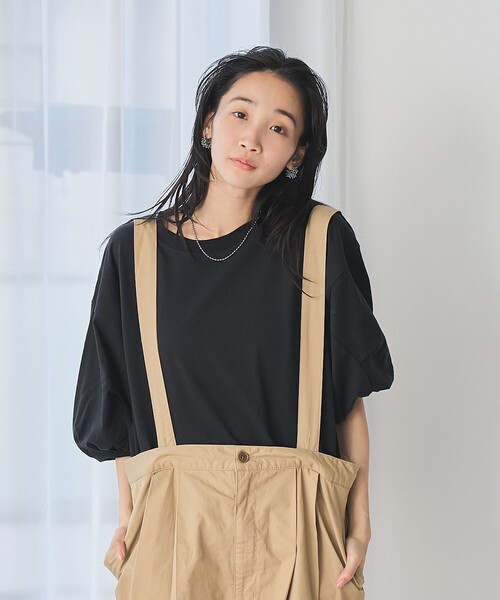 coen(コーエン)の「USAコットンボリュームスリーブカットソー(Tシャツ/カットソー・レディース・オフホワイト/ブラック/コバルトブルー/その他1・M/L)」の22枚目の写真