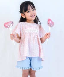 少しお値下げ♡可愛い淡ピンクフリミニセットアップ✿お出かけパーティ用３点セット ハート柄ニットトップス＆ミニスカート ❤︎ ガーリー
