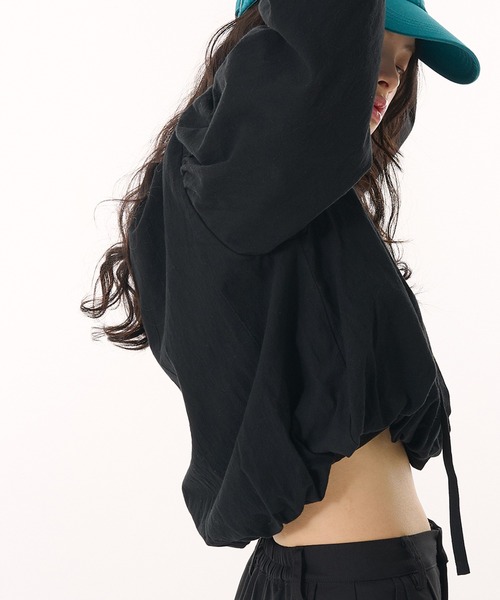 MUHET(ミュエータ)の「v neck balloon blouse / Vネックバルーンブラウス(シャツ/ブラウス・レディース・ブラック/オフホワイト・FREE)」の19枚目の写真