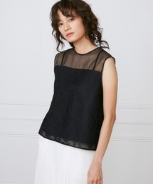 シアーオーガンジーブラウス《la veille by SUPERIOR CLOSET》