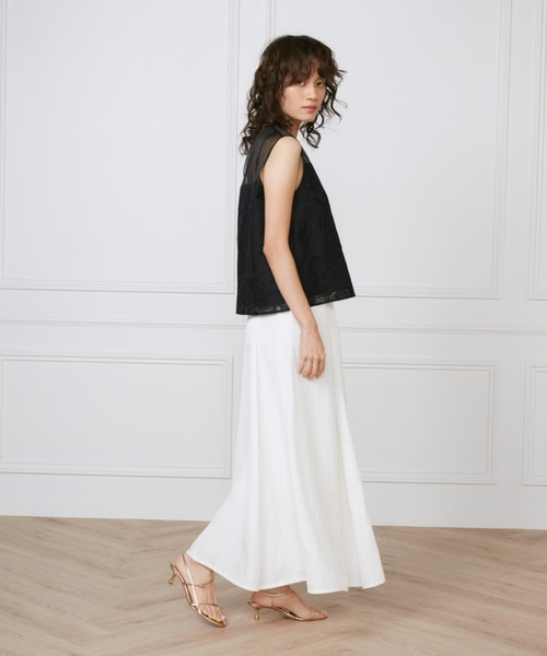 INED(イネド)の「シアーオーガンジーブラウス《la veille by SUPERIOR CLOSET》(シャツ/ブラウス・レディース・ブラック/アイボリー・9号)」の7枚目の写真