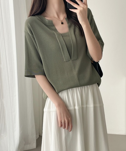 ドゥズィエムクラス サマーニットトップス メッシュサマーニットトップス｜J'aDoRe JUN ONLINE OUTLET