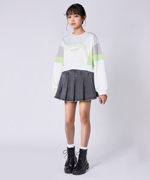 Vetements デニム プリーツミニスカート Jewelobe デニムスカート デニムプリーツミニスカート
