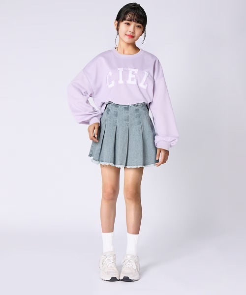 【Seooocookie】リンダデニムスカートパンツ bijouデニムSKライクショートパンツ（デニムスカート）｜GYDA
