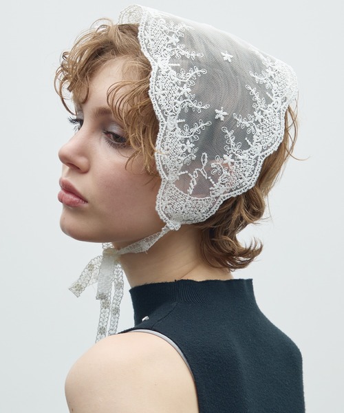 Lace Fabric Babushka / レースバブーシュカ（その他ヘアアクセサリー