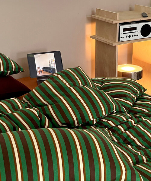 BIRTHDAY BAR（バースデイバー）の「【daydreamer】ツインストライプ ニットコットン寝具セット S（寝具・レディース・グリーン/ブルー系その他・0）」の6枚目の写真