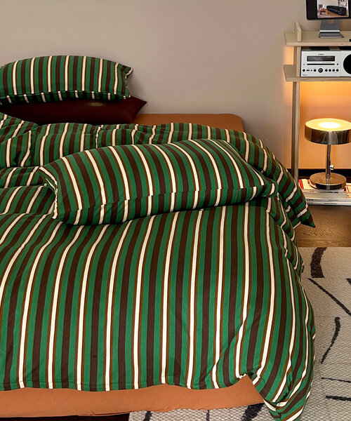 BIRTHDAY BAR（バースデイバー）の「【daydreamer】ツインストライプ ニットコットン寝具セット S（寝具・レディース・グリーン/ブルー系その他・0）」の7枚目の写真