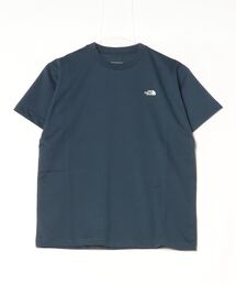 【The North Face】ブルーコットンTシャツ THE NORTH FACE S/S FD Globe Grid Cotton T-Shirts（Tシャツ