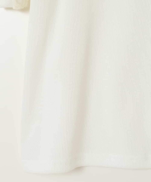 a.v.v（アーヴェヴェ）の「[140-150]フラワーテープテレコカットソー（Tシャツ/カットソー・キッズ・ブラック/ホワイト・150/140）」の14枚目の写真
