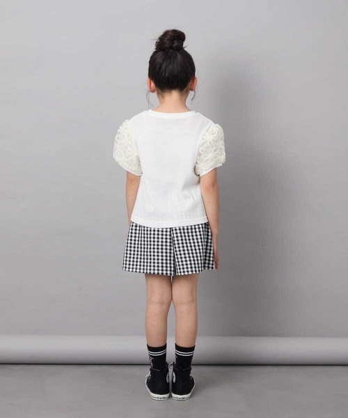 a.v.v（アーヴェヴェ）の「[140-150]フラワーテープテレコカットソー（Tシャツ/カットソー・キッズ・ブラック/ホワイト・150/140）」の20枚目の写真