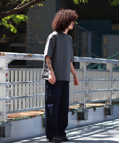 WISM（ウィズム）の「WISM BASIC TEE（Tシャツ/カットソー・メンズ・ホワイト/チャコールグレー・MEDIUM/LARGE）」の11枚目の写真