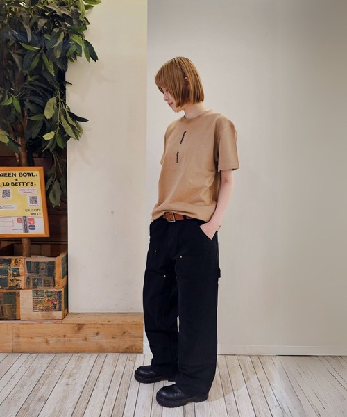 Romon(ロマン)の「Romon Organic Cotton T-shirts(Romon×2)(Tシャツ/カットソー・レディース・カーキ系1/ライトオリーブ/ダークネイビー/ブラック・M/XL/L)」の8枚目の写真