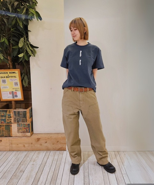 Romon(ロマン)の「Romon Organic Cotton T-shirts(Romon×2)(Tシャツ/カットソー・レディース・カーキ系1/ライトオリーブ/ダークネイビー/ブラック・M/XL/L)」の10枚目の写真