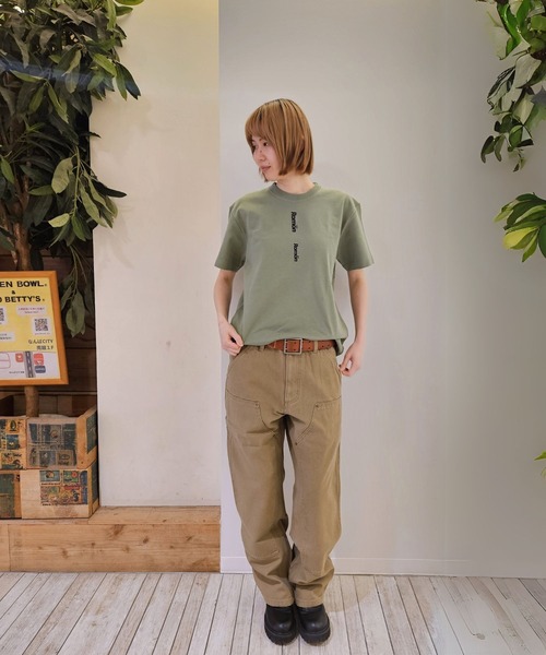 Romon(ロマン)の「Romon Organic Cotton T-shirts(Romon×2)(Tシャツ/カットソー・レディース・カーキ系1/ライトオリーブ/ダークネイビー/ブラック・M/XL/L)」の11枚目の写真