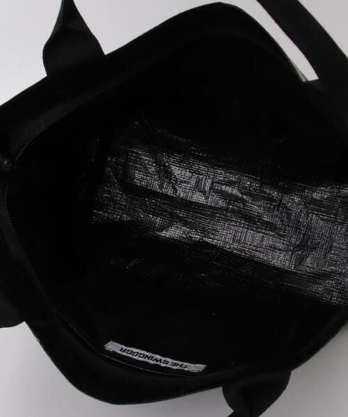 SWINGGGR(スウィンガー)の「THE SWINGGGR/ザ スウィンガー/MINI TOTE(トートバッグ・メンズ・ブラック/ホワイト・F)」の5枚目の写真