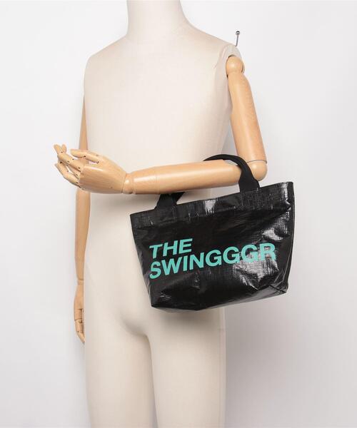 SWINGGGR(スウィンガー)の「THE SWINGGGR/ザ スウィンガー/MINI TOTE(トートバッグ・メンズ・ブラック/ホワイト・F)」の4枚目の写真