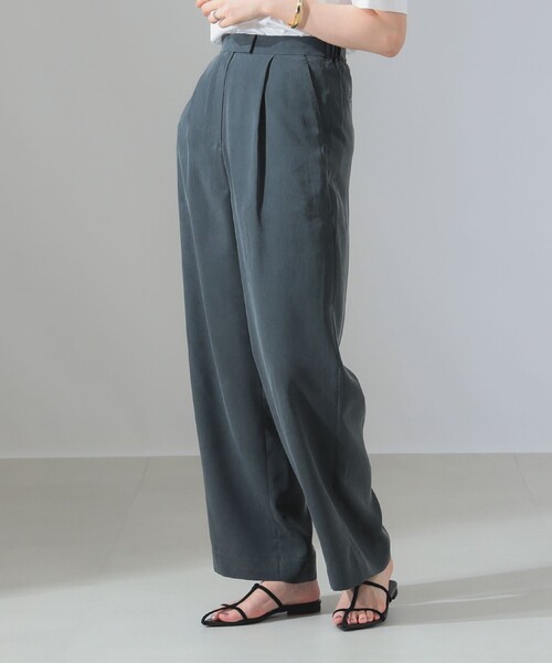 Demi-Luxe BEAMS(デミルクス ビームス)の「1タック フィブリル パンツ(その他パンツ・レディース・チャコールグレー/ブラウン系その他3・36/38)」の6枚目の写真