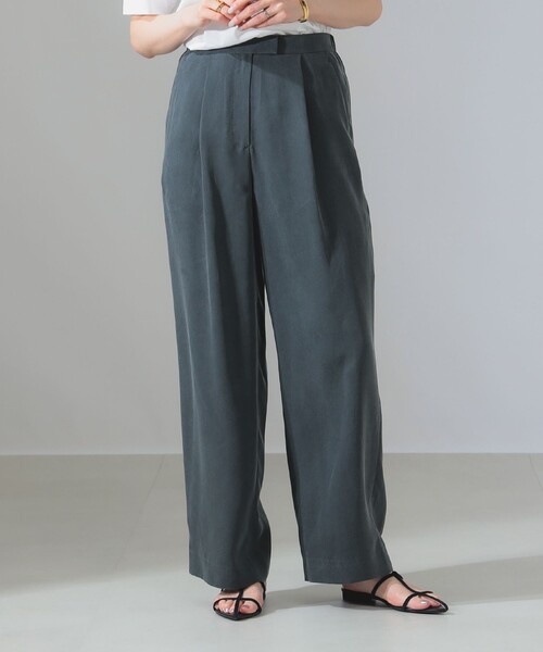 Demi-Luxe BEAMS(デミルクス ビームス)の「1タック フィブリル パンツ(その他パンツ・レディース・チャコールグレー/ブラウン系その他3・36/38)」の7枚目の写真