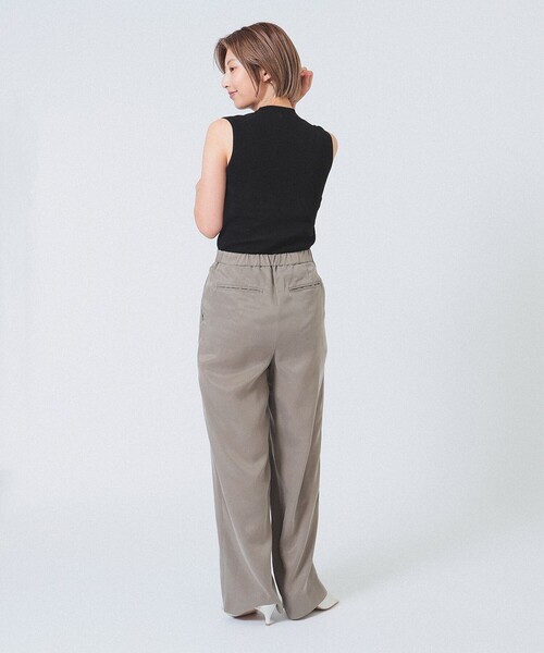 Demi-Luxe BEAMS(デミルクス ビームス)の「1タック フィブリル パンツ(その他パンツ・レディース・チャコールグレー/ブラウン系その他3・36/38)」の12枚目の写真