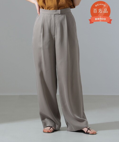 Demi-Luxe BEAMS(デミルクス ビームス)の「1タック フィブリル パンツ(その他パンツ・レディース・チャコールグレー/ブラウン系その他3・36/38)」の16枚目の写真
