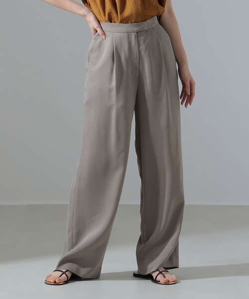 Demi-Luxe BEAMS(デミルクス ビームス)の「1タック フィブリル パンツ(その他パンツ・レディース・チャコールグレー/ブラウン系その他3・36/38)」の17枚目の写真
