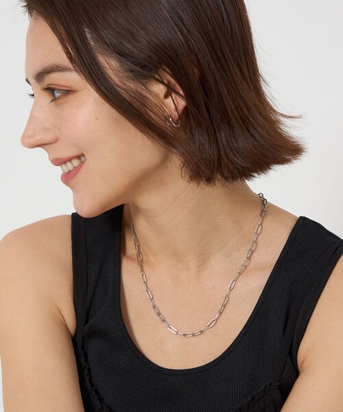 green label relaxing（グリーンレーベルリラクシング）の「ステンレス チェーントグル ネックレス（ネックレス・レディース・ゴールド/シルバー・FREE）」の3枚目の写真