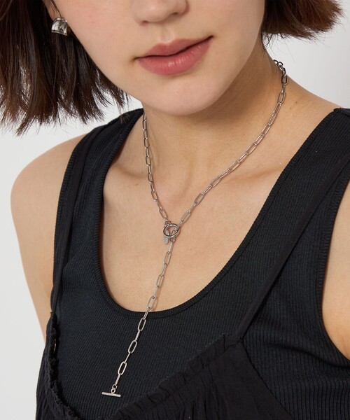 ステンレス チェーントグル ネックレス（ネックレス）｜green label