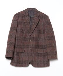 ブランド古着】テーラードジャケット（ブラウン/茶色系・チェック柄