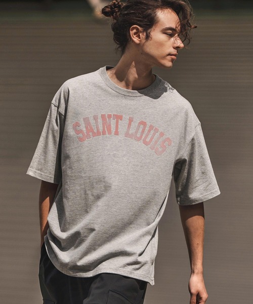 mt9727- プリントTビッグ_Saint Louis Tシャツ（Tシャツ/カットソー