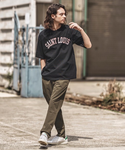 CAMBIO(カンビオ)の「mt9727- プリントTビッグ_Saint Louis Tシャツ(Tシャツ/カットソー・メンズ・ホワイト/ブラック/グレー・S/M/L/XL)」の9枚目の写真