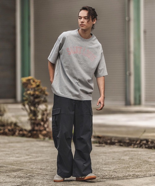 CAMBIO(カンビオ)の「mt9727- プリントTビッグ_Saint Louis Tシャツ(Tシャツ/カットソー・メンズ・ホワイト/ブラック/グレー・S/M/L/XL)」の20枚目の写真