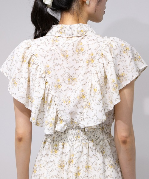 花柄★ラッフル★コットン★シルク★ワンピース★ ERDEM ERDEM(アーデム ) ワンピース(レディース) - 海外通販のBUYMA