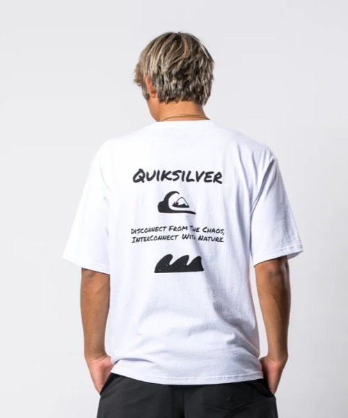 Quiksilver(クイックシルバー)の「HAND DRAWN ST/クイックシルバールーズフィットバックプリント半袖Tシャツ(Tシャツ/カットソー・メンズ・ホワイト/ブラック/ミント・MEDIUM/LARGE/X-LARGE/SMALL)」の1枚目の写真
