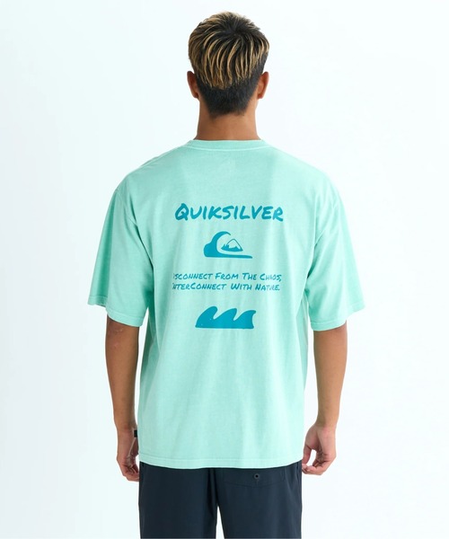 Quiksilver(クイックシルバー)の「HAND DRAWN ST/クイックシルバールーズフィットバックプリント半袖Tシャツ(Tシャツ/カットソー・メンズ・ホワイト/ブラック/ミント・MEDIUM/LARGE/X-LARGE/SMALL)」の3枚目の写真