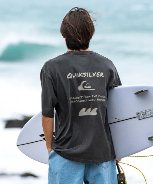 Quiksilver(クイックシルバー)の「HAND DRAWN ST/クイックシルバールーズフィットバックプリント半袖Tシャツ(Tシャツ/カットソー・メンズ・ホワイト/ブラック/ミント・MEDIUM/LARGE/X-LARGE/SMALL)」の2枚目の写真