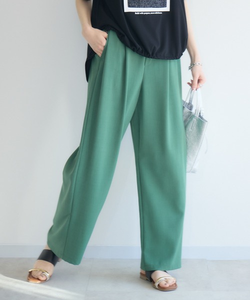 Paradise Picnic（パラダイスピクニック）の「cloche クールストレッチイージーパンツ（その他パンツ・レディース・ブラック/ベージュ/グリーン/オレンジ/チャコールグレー・FREE）」の15枚目の写真
