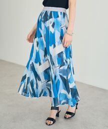 YECCA VECCA | 幾何学柄シアーロングスカート(スカート)