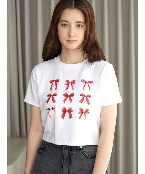 tシャツ RIBBON ASSORT TEE/リボンアソートTシャツ レディース セール】RIBBON ASSORT TEE/リボンアソートTシャツ（Tシャツ
